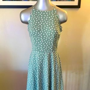 Summer dress. Polka dot.